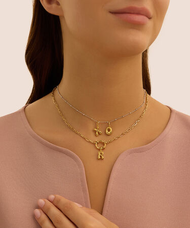 Pendente Love Beats Argento Dorato
