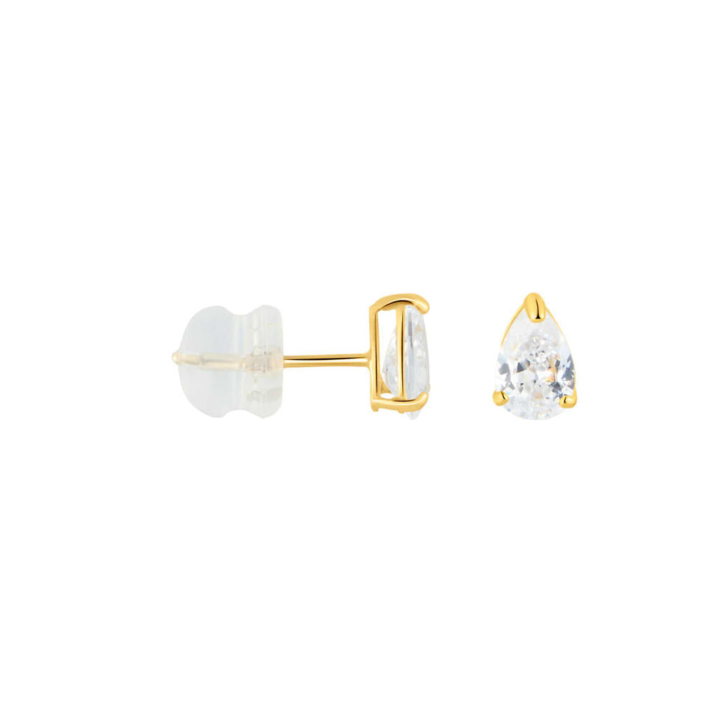 Orecchini Lobo Punto Luce Bon Ton Oro Giallo Cubic Zirconia - Orecchini a Lobo Donna | Stroili