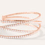 Bangle Romantic Shine Metallo Rosa Cristallo