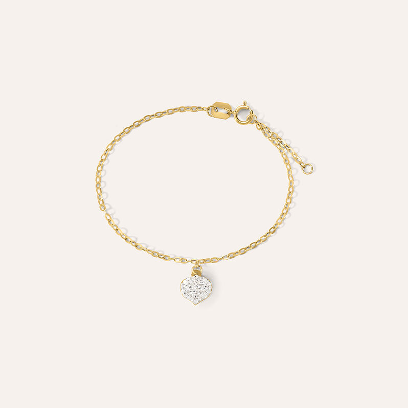 Bracciale Mon Petit Oro Giallo Cristallo - Bracciali Love Bambino | Stroili