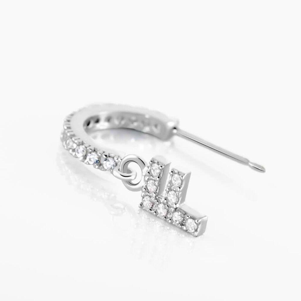 Mono Orecchino A Cerchio Silver Moments Argento Rodiato Cubic Zirconia - Mono Orecchino Donna | Stroili