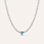 Collana Tennis Lady Chic Acciaio Cristallo