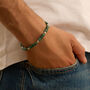 Bracciale Man Code Acciaio Turchese