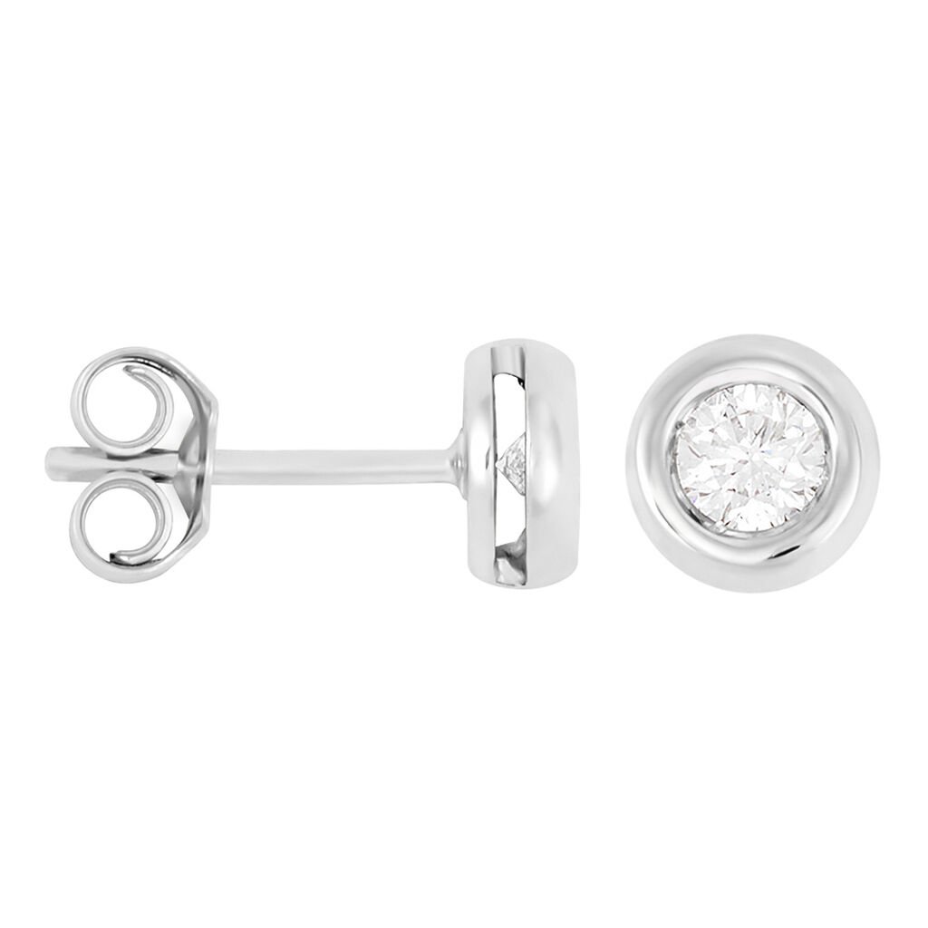 Orecchini Lobo Punto Luce Firmamenti Oro Bianco Diamante - Orecchini a Lobo Donna | Stroili