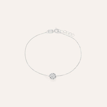 Bracciale Christelle Oro Bianco Cristallo