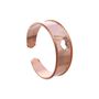 Bracciale bangle cuore in bronzo rosato