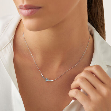 Collana Punto Luce Amélie Oro Bianco Topazio Cubic Zirconia - Collane Punto Luce Donna | Stroili