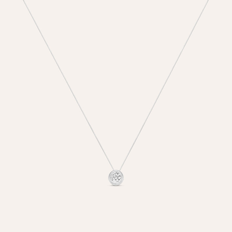Collana Punto Luce Claire Oro Bianco Cubic Zirconia - Collane Punto Luce Donna | Stroili