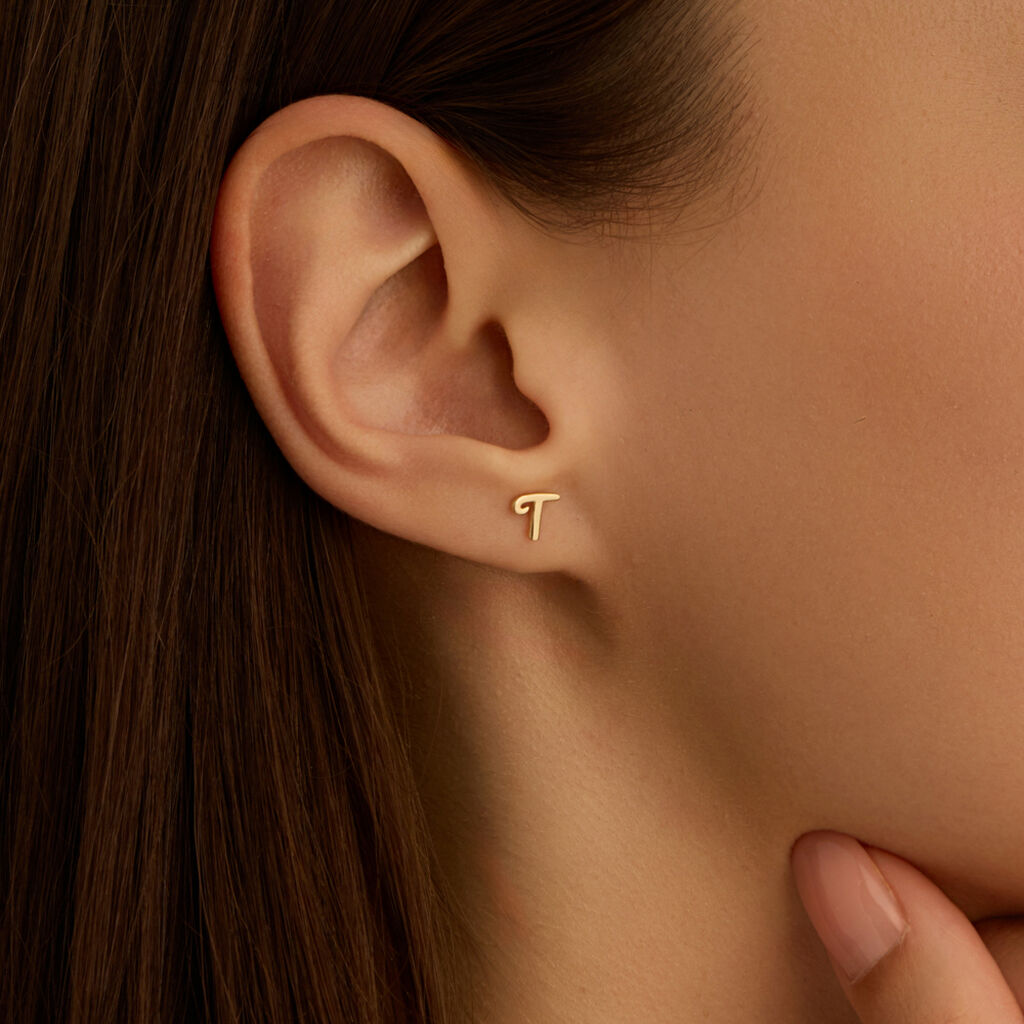 Mono Orecchino Lobo Bon Ton Oro Giallo