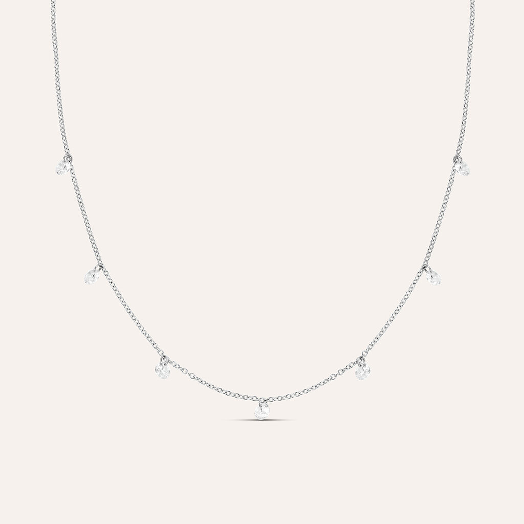 Collana Silver Elegance Argento Rodiato Cubic Zirconia