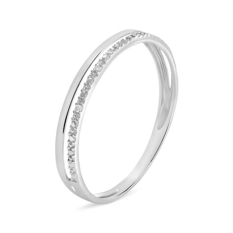 Anello Fascia Sophia Oro Bianco Diamante - Anelli con Pietre Donna | Stroili
