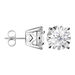 Orecchini Lobo Punto Luce Diamotion Oro Bianco Diamante - Orecchini a Lobo Donna | Stroili
