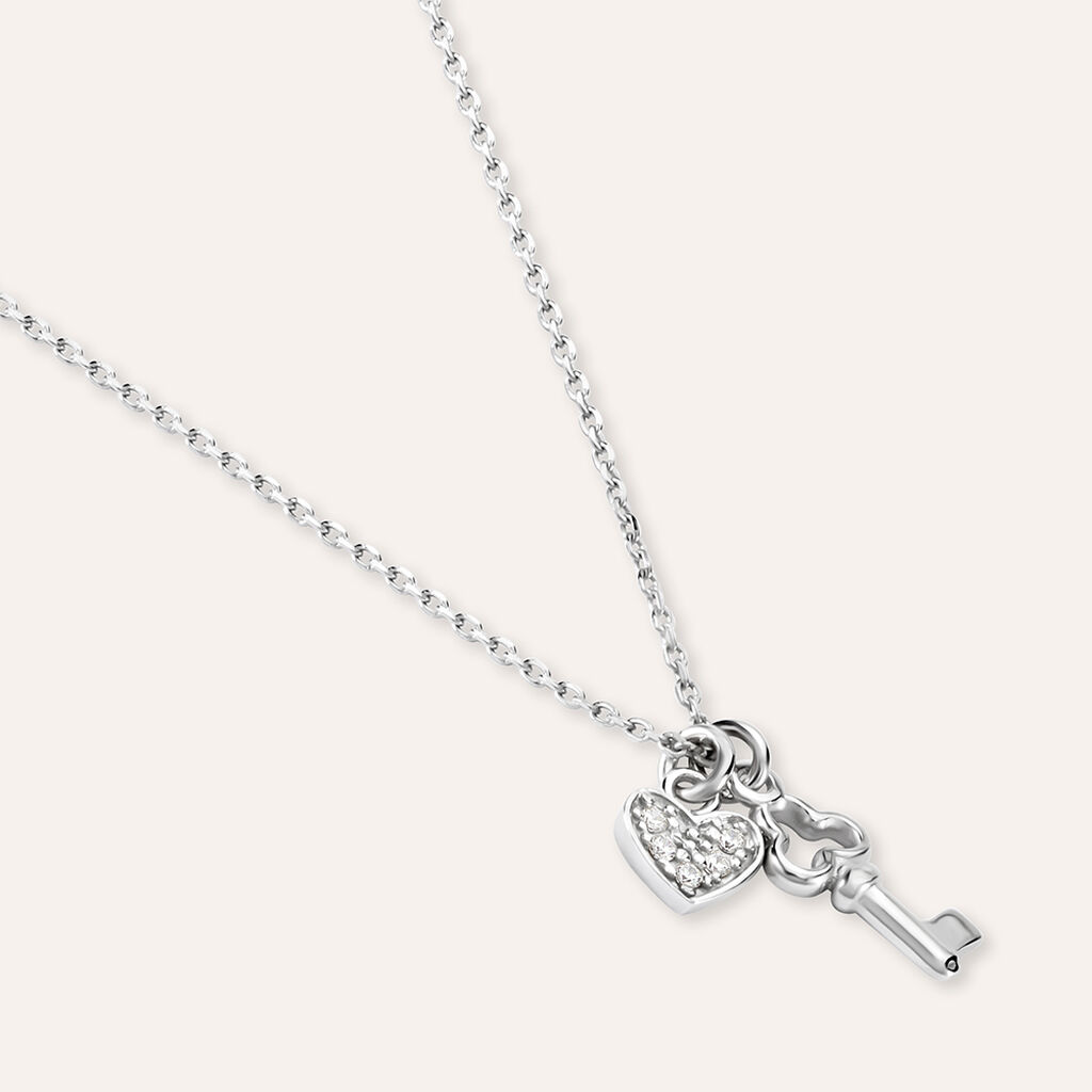 Collana Silver Moments Argento Rodiato Cubic Zirconia