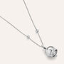 Pendente Saluti&Baci Campanella Love Beats Argento Rodiato Cubic Zirconia