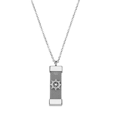 Bracciale in acciaio e pelle - Collane Uomo | Stroili