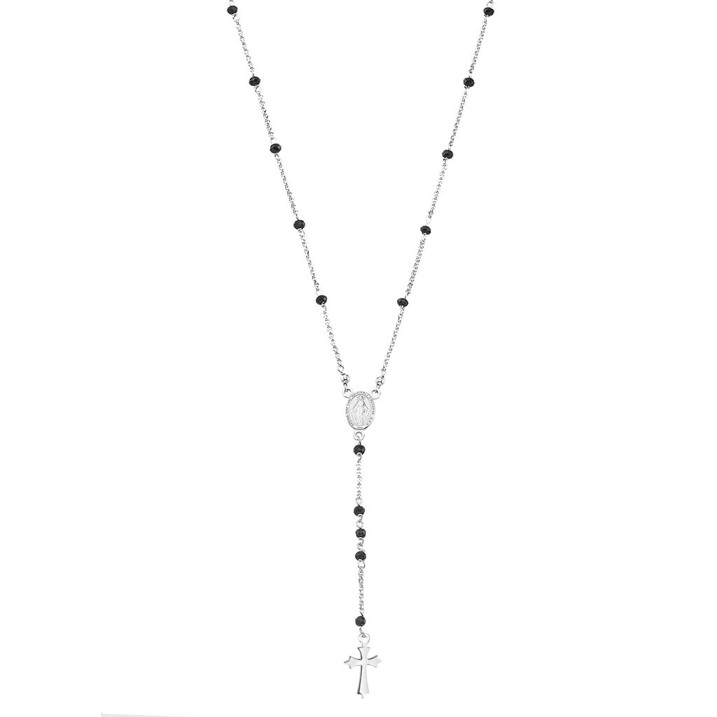 Collana Rosario Silver Soul Argento Rodiato Cristallo - Collane Rosario Donna | Stroili