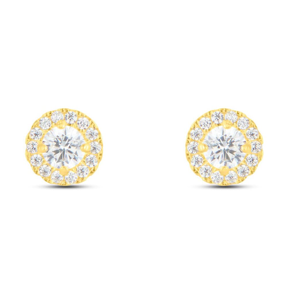 Orecchini Lobo Punto Luce Bon Ton Oro Giallo Cubic Zirconia - Orecchini a Lobo Donna | Stroili