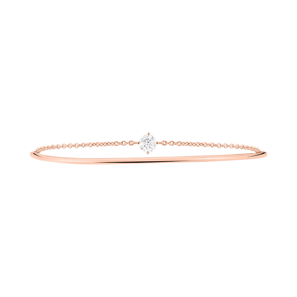 Bangle Silver Elegance Argento Rosa Cubic Zirconia - Bracciali Rigidi Donna | Stroili