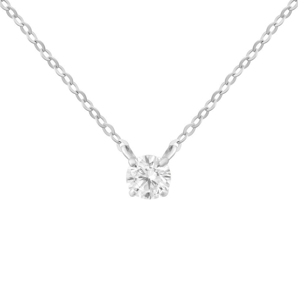 Collana Punto Luce Claire Oro Bianco Cubic Zirconia - Collane Punto Luce Donna | Stroili