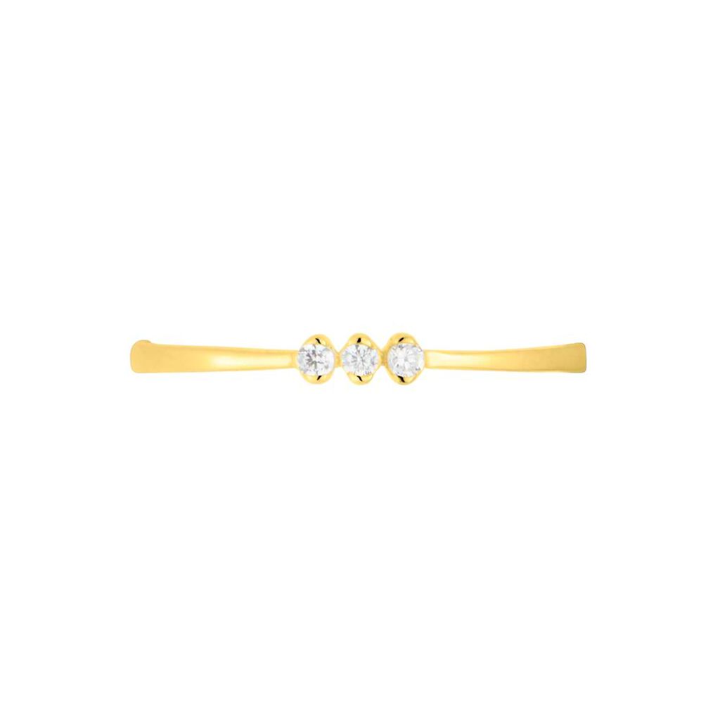 Anello Trilogy Claire Oro Giallo Cubic Zirconia - Anelli con Pietre Donna | Stroili