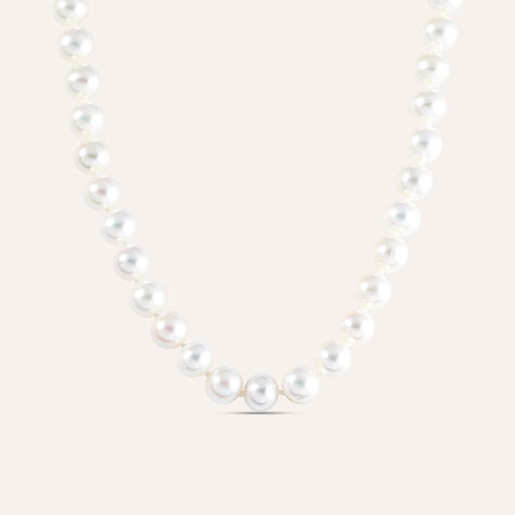 Collana Gold Pearls Oro Bianco Perla D'Acqua Dolce Diamante - Collane Donna | Stroili
