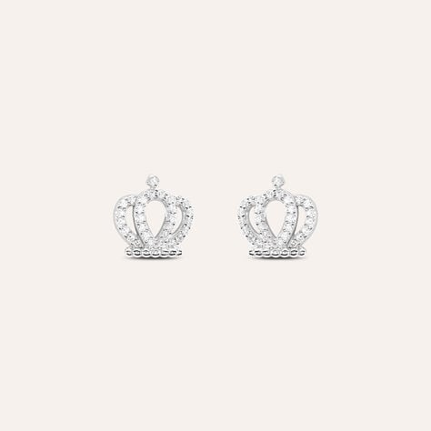 Orecchini Lobo Silver Moments Argento Rodiato Cubic Zirconia - Orecchini a Lobo Donna | Stroili