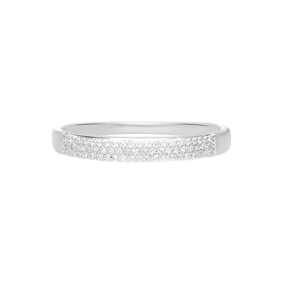 Anello Fascia Sophia Oro Bianco Diamante 1415551 Stroili