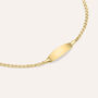 Bracciale Con Targhetta Holy Oro Giallo