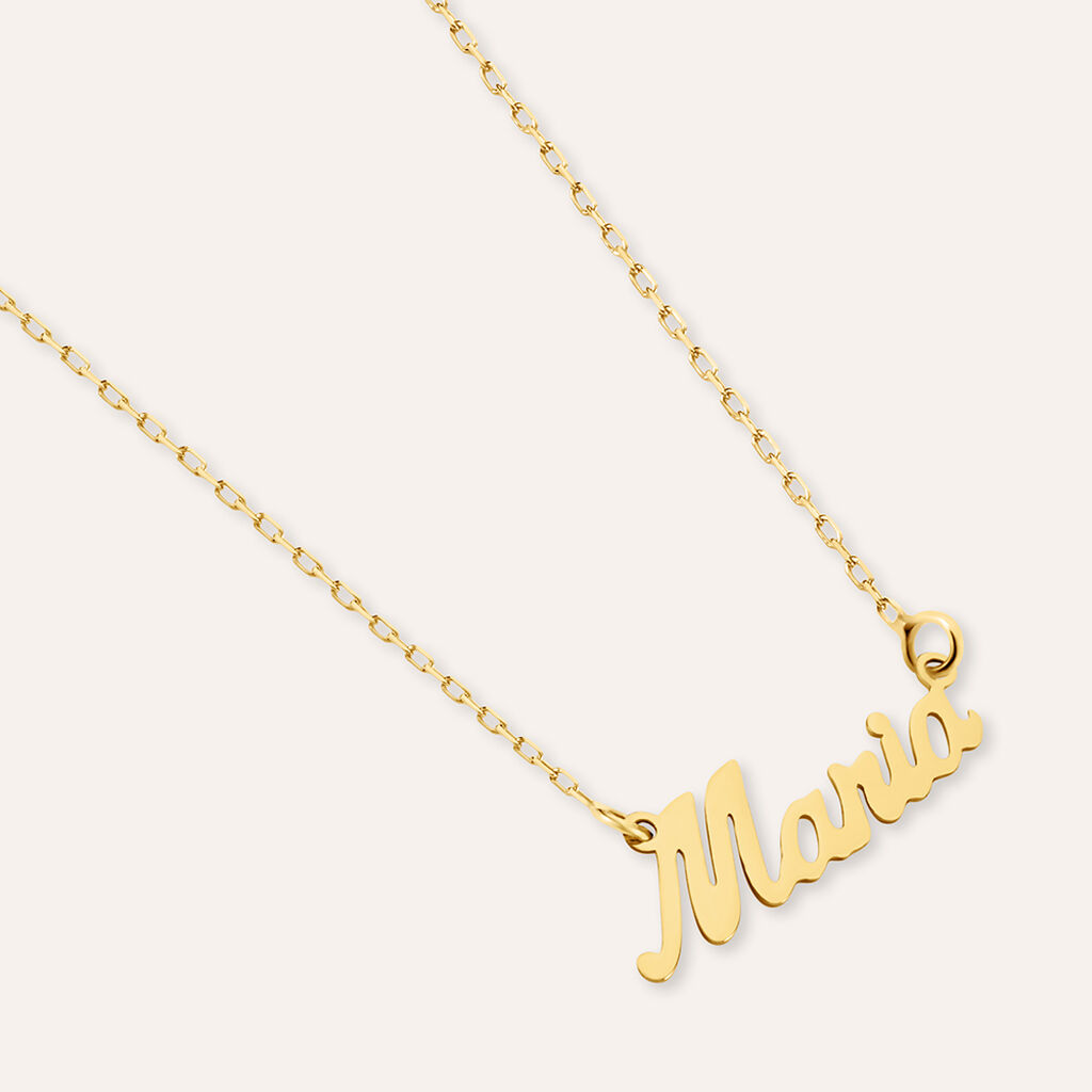 Collana Maria Gold Names Oro Giallo