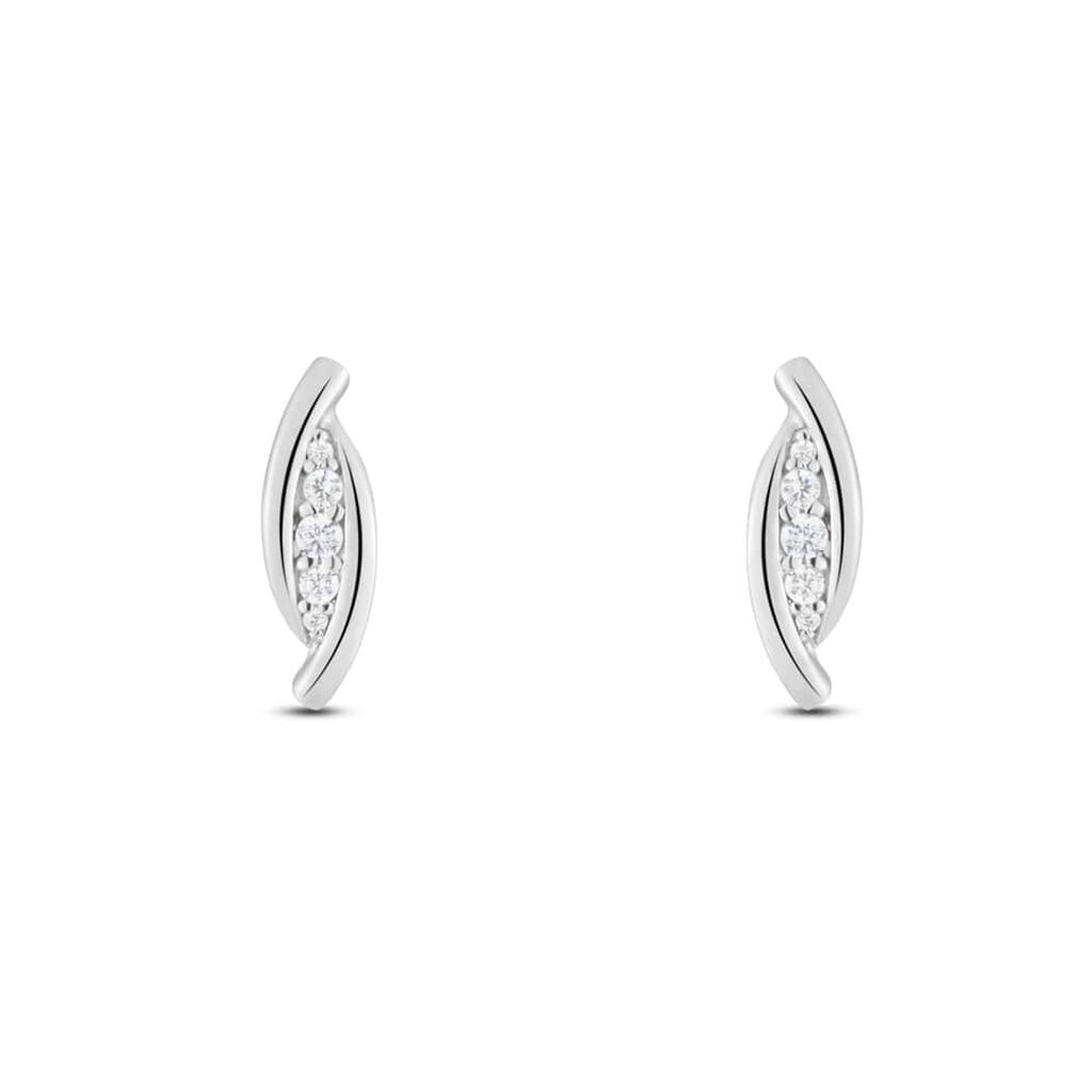 Orecchini Lobo Silver Shine Argento Rodiato Cubic Zirconia - Orecchini a Lobo Donna | Stroili