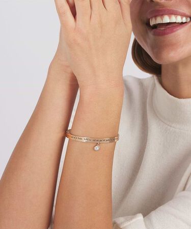 Bangle Sunrise Acciaio Rosa Cristallo