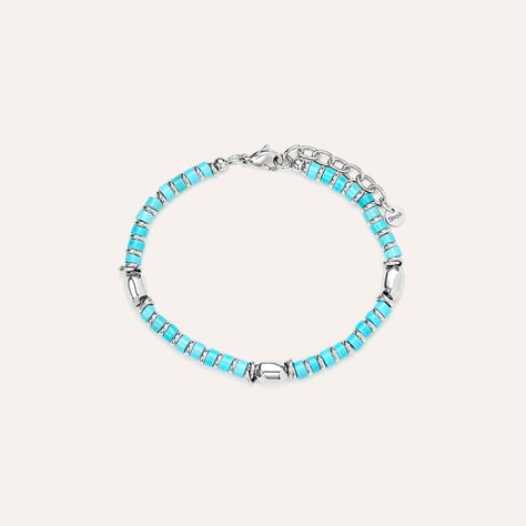 Bracciale Man Code Acciaio Turchese - Bracciali Uomo | Stroili