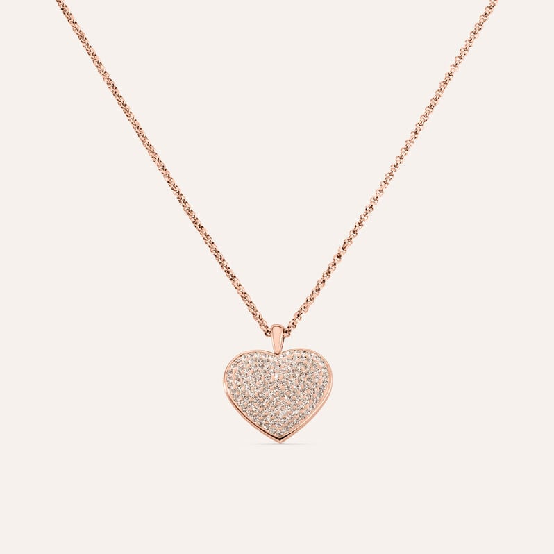 Collana Aura Acciaio Rosa Cristallo - Collane Donna | Stroili