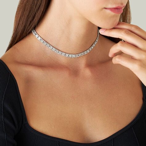 Collana Tennis Romantic Shine Metallo Cristallo - Collane Choker Donna | Stroili