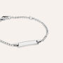 Bracciale Con Targhetta Silver Baby Argento Rodiato