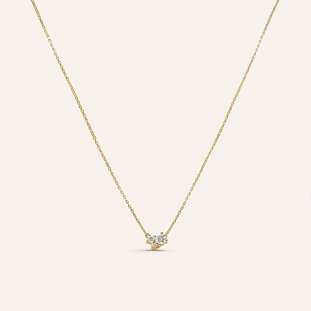 Collana Diamade Glam Oro Giallo Diamante Lab-Grown