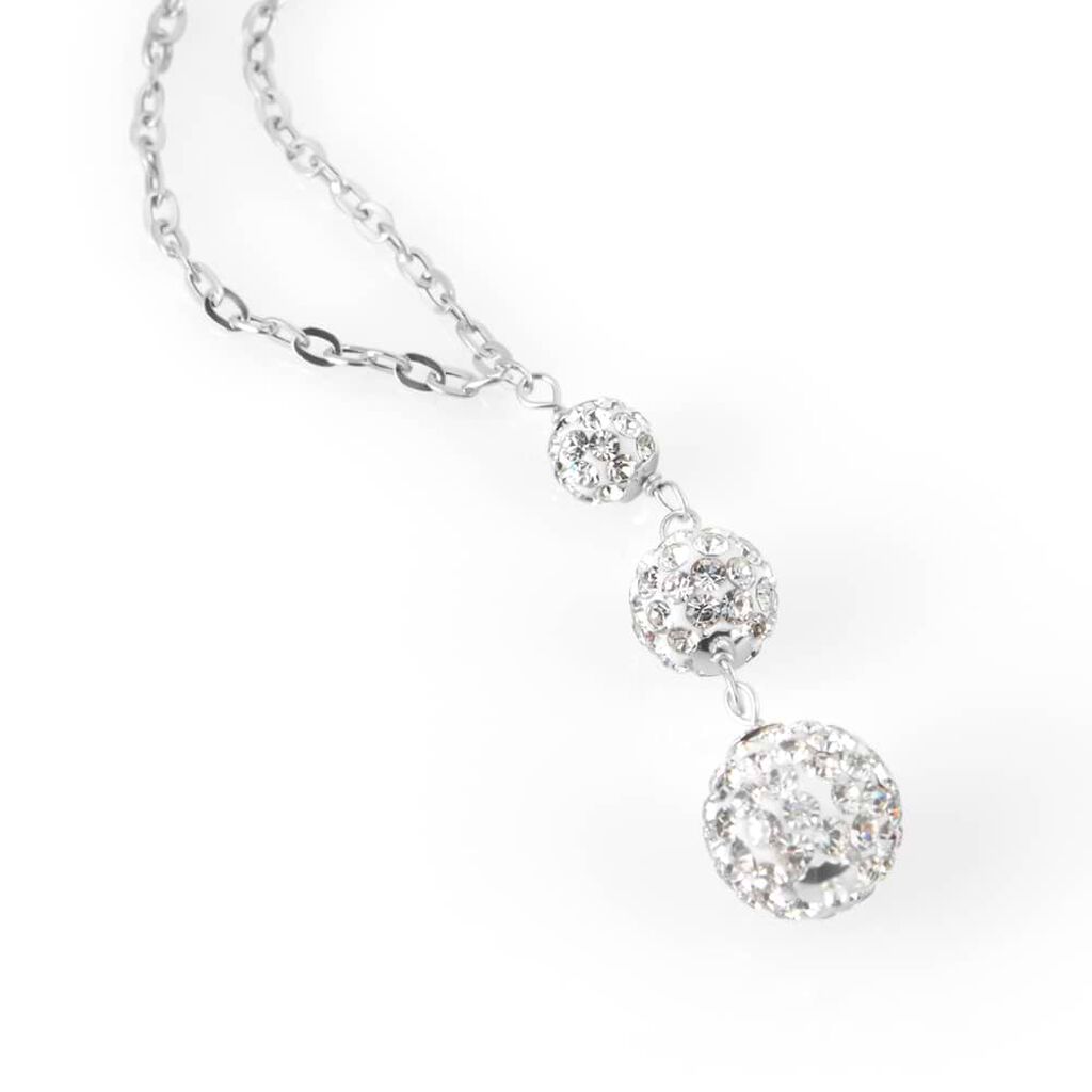 Collana Crystal Gold Oro Bianco Cristallo - Collane Donna | Stroili