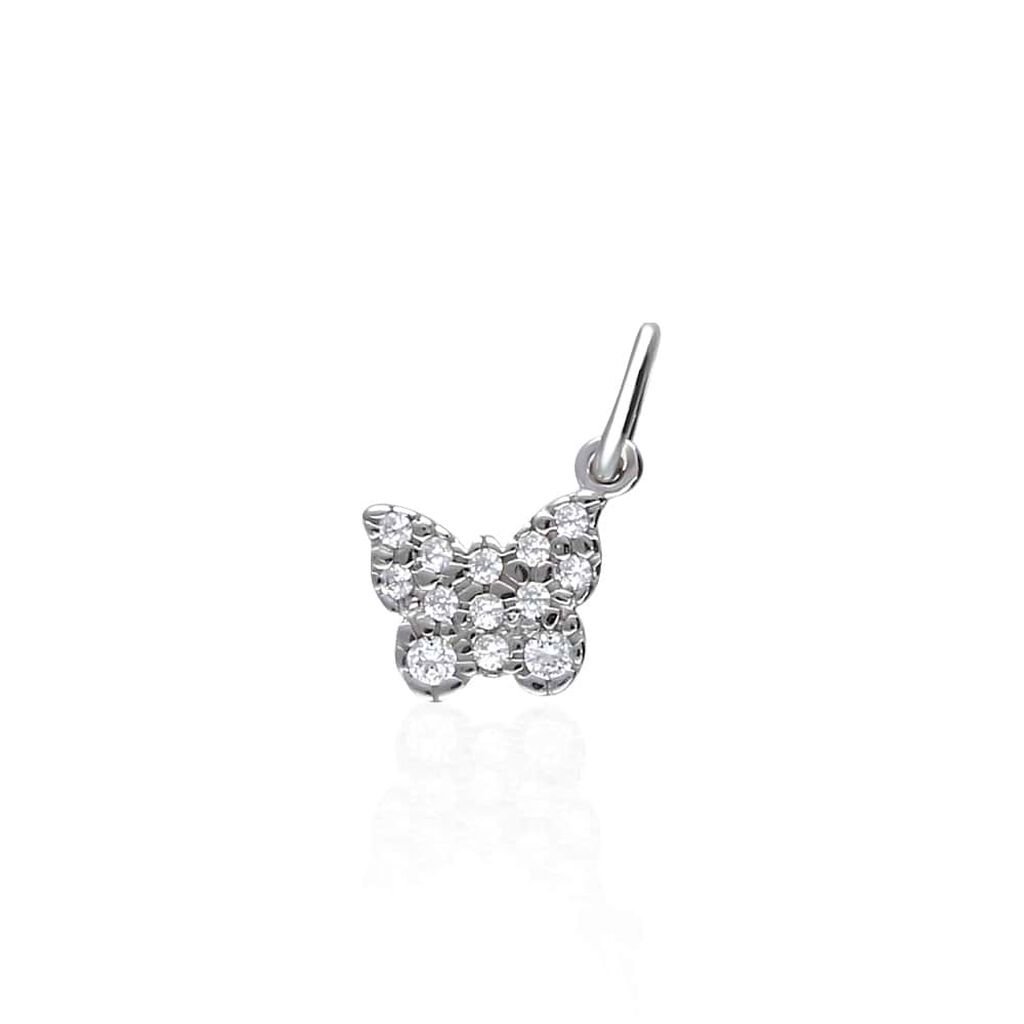 Pendente Poème Oro Bianco Cubic Zirconia - Ciondoli Donna | Stroili