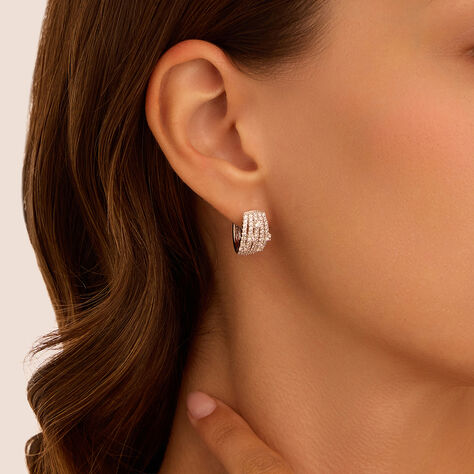 Orecchini A Cerchio Red Carpet Argento Rodiato Cubic Zirconia - Orecchini a Cerchio Donna | Stroili