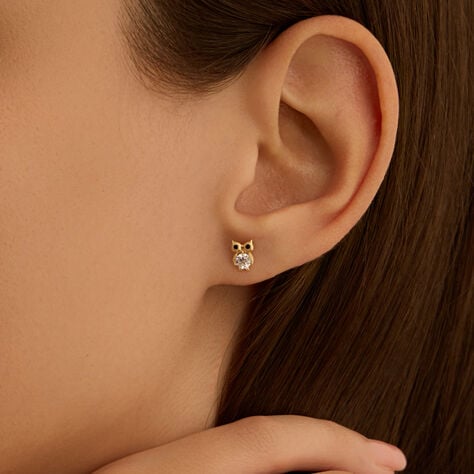 Orecchini Lobo Bon Ton Oro Giallo Cubic Zirconia - Orecchini a Lobo Donna | Stroili