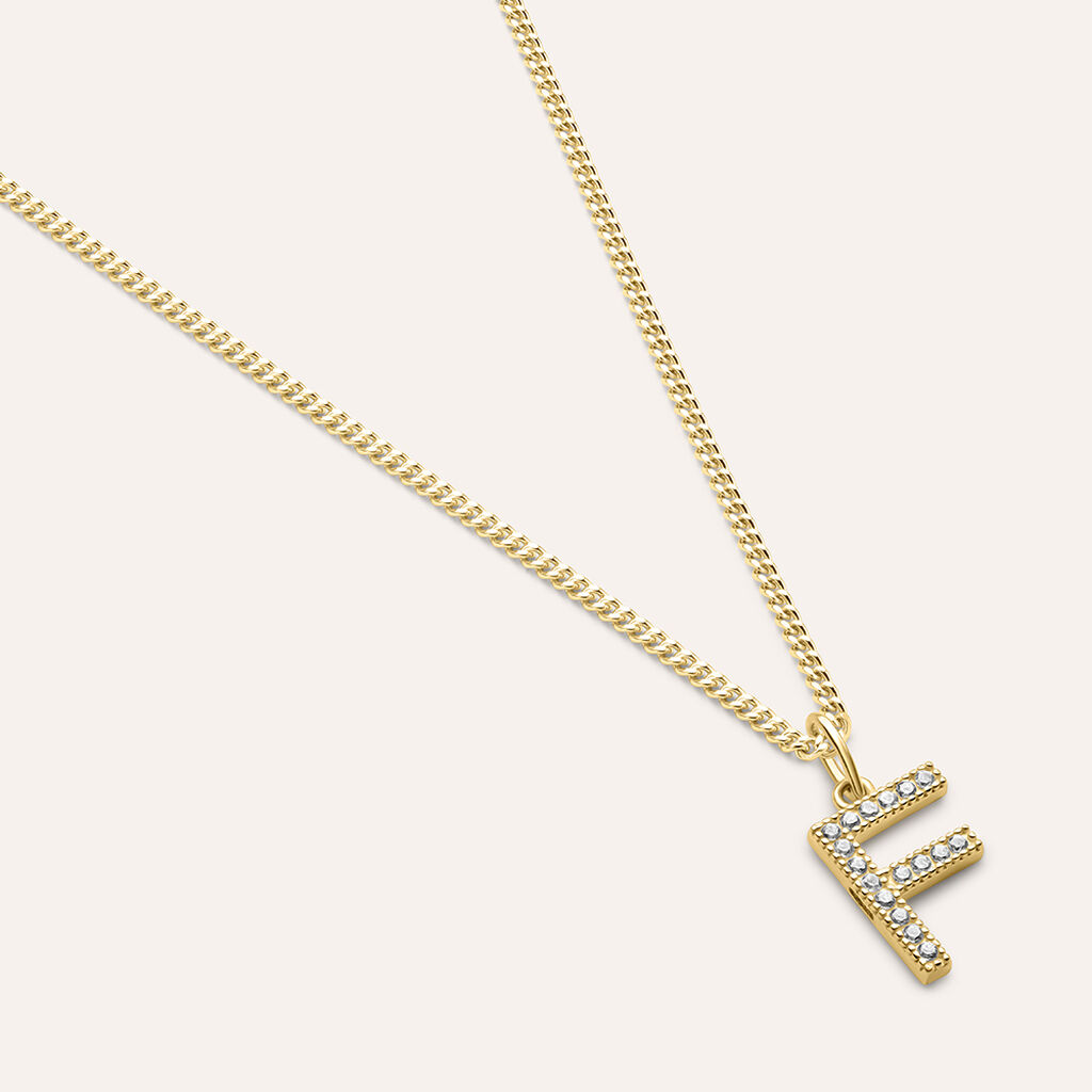 Pendente Po&egrave;me Oro Giallo Cubic Zirconia