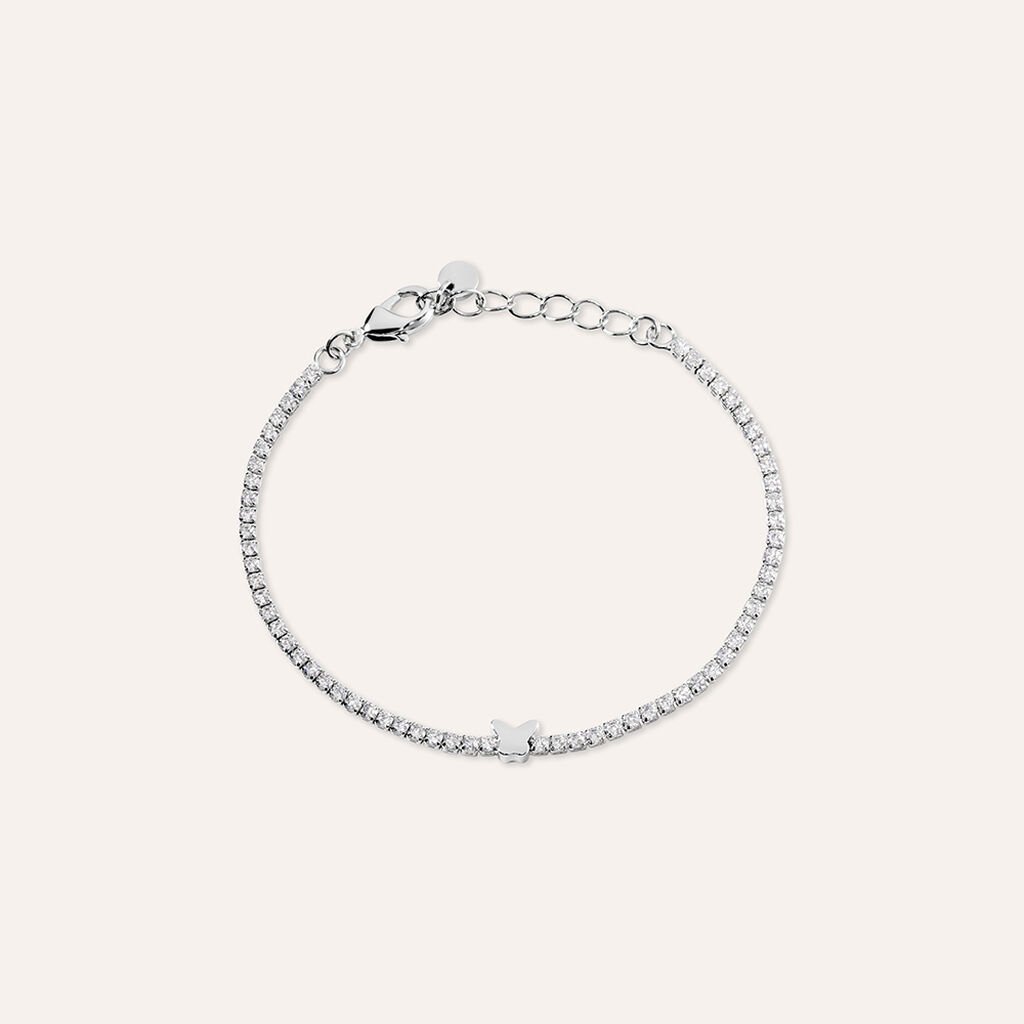 Bracciale Tennis Romantic Shine Metallo Cristallo