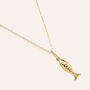Pendente Love Beats Argento Dorato Cubic Zirconia