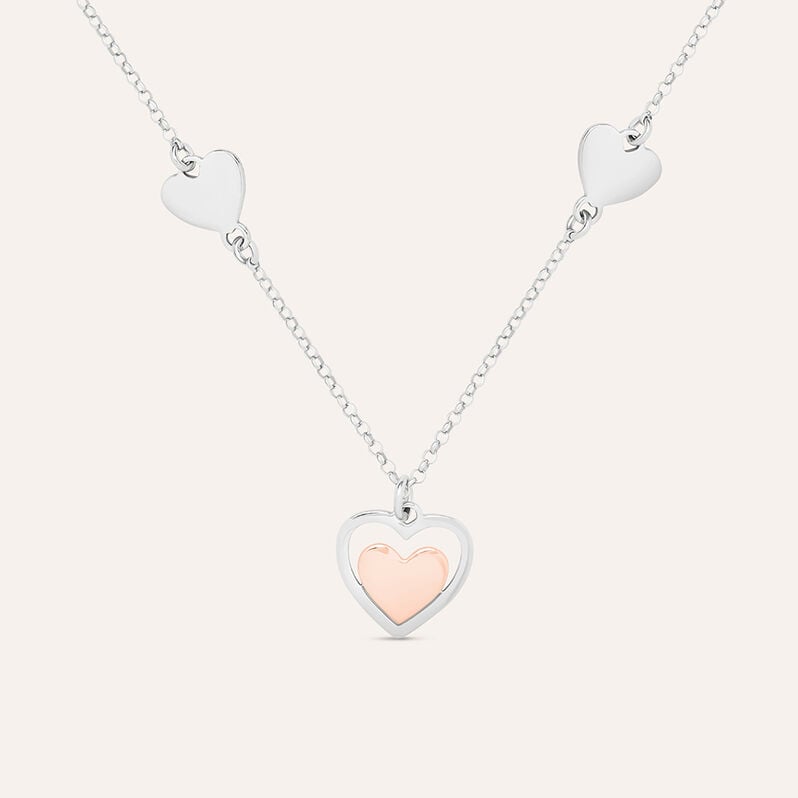 Collana Silver Collection Argento Bicolore Bianco / Rosa - Collane Donna | Stroili