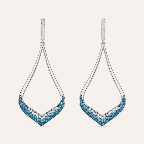 Orecchini Pendenti Aura Acciaio Cristallo - Orecchini Pendenti Donna | Stroili