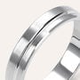 Fede Classica Satinata 4 mm Oro Bianco