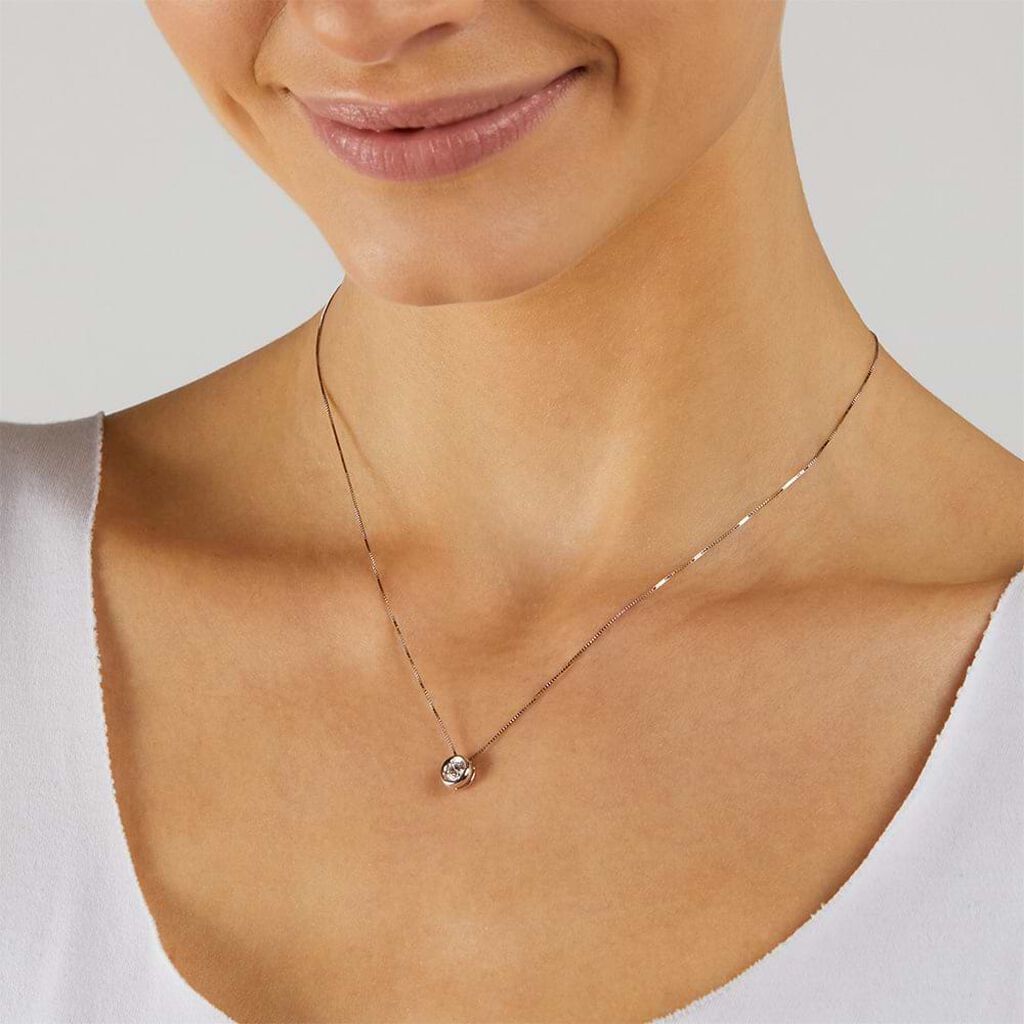 Collana Punto Luce Firmamenti Oro Bianco Diamante - Collane Punto Luce Donna | Stroili