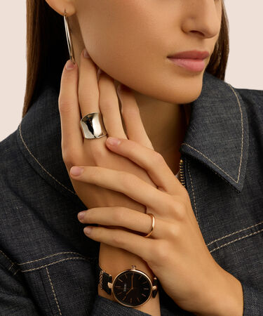 Anello Fascia Moonlight Acciaio