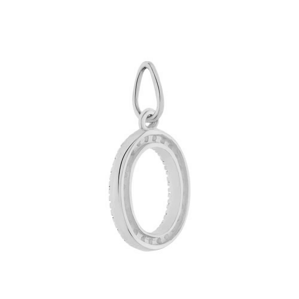 Pendente Poème Oro Bianco Cubic Zirconia - Ciondoli Donna | Stroili