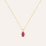 Collana Punto Luce Charlotte Oro Giallo Rubino